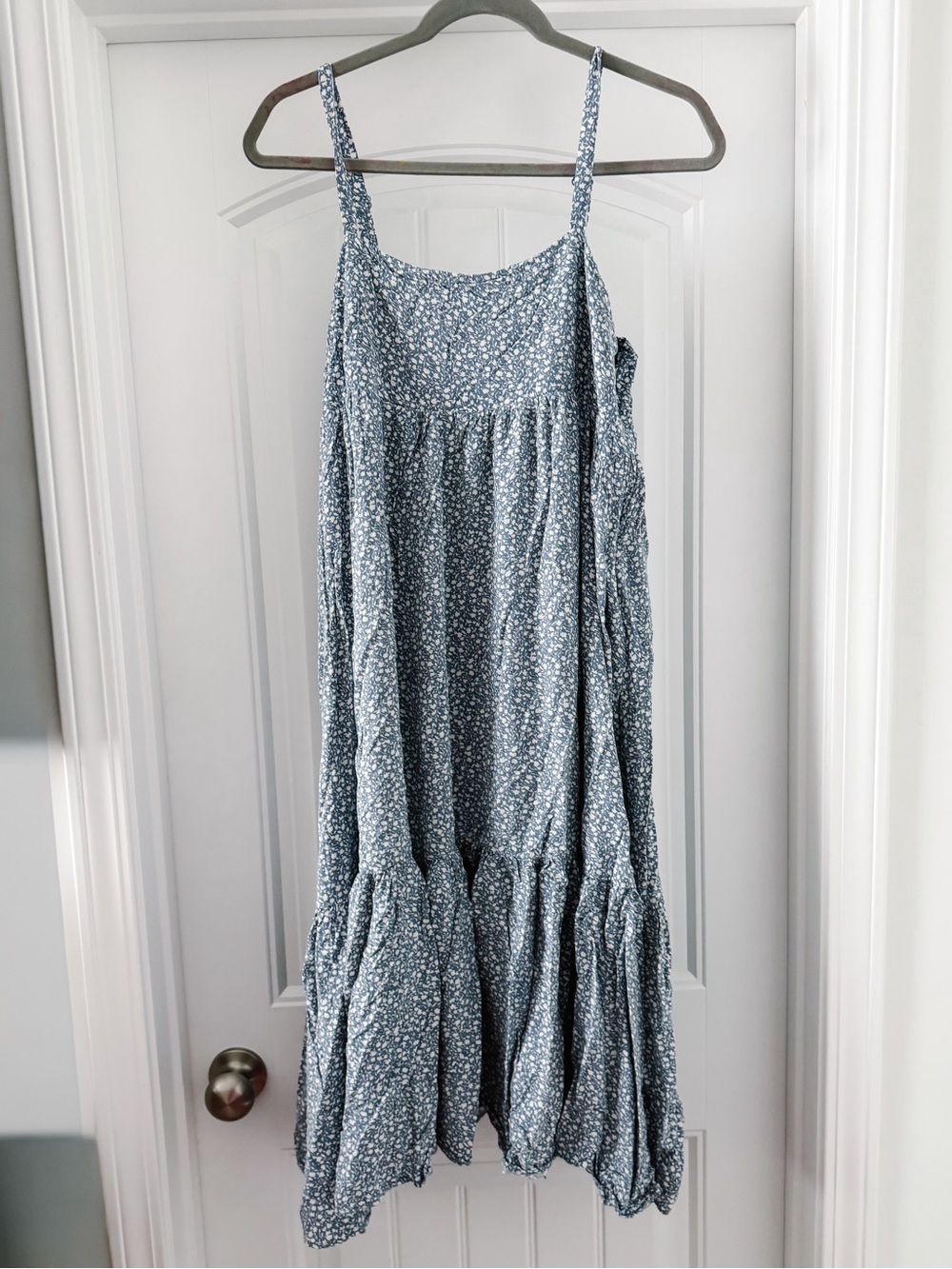 Millibon Dusty Blue Floral Dress